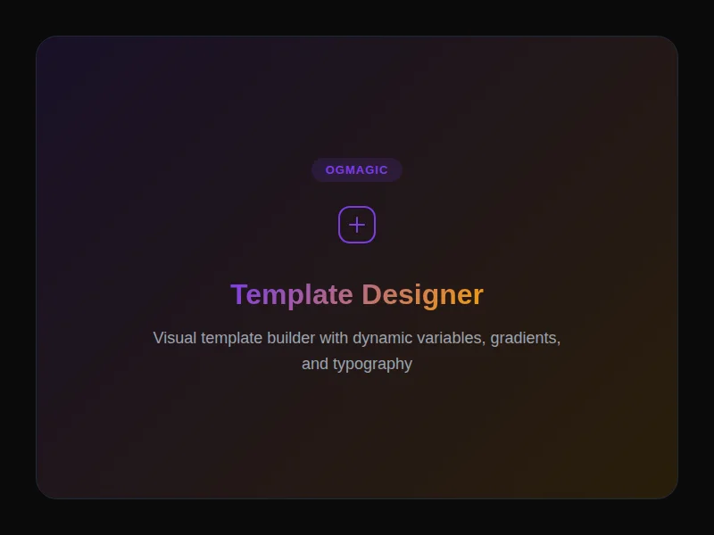 OG image template editor with AI suggestions